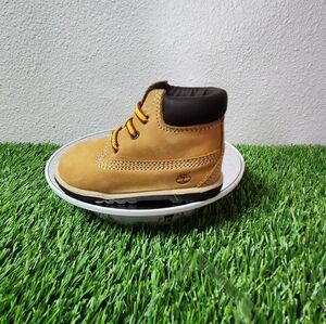Timberland Infant's Nouveaux-Ne Crib Bootie Brown Size 3 Excellent Condition